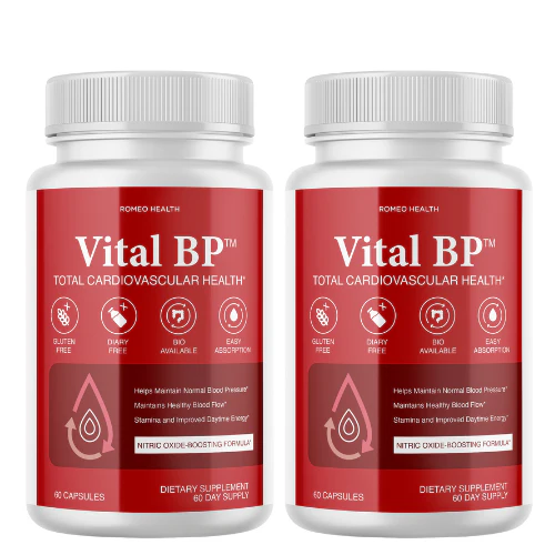 (2 Pack) Vital BP - Cardiovascular Health Support Dietary Supplement - Kansas Nuitrition - HNZSDS
