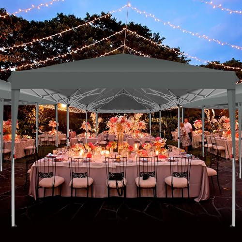 COBIZI 10x10 Pop up Canopy Tent Protable Canopy Tent with 4 Sidewalls Waterproof Commercial Instant Shelter for Parties, Wedding