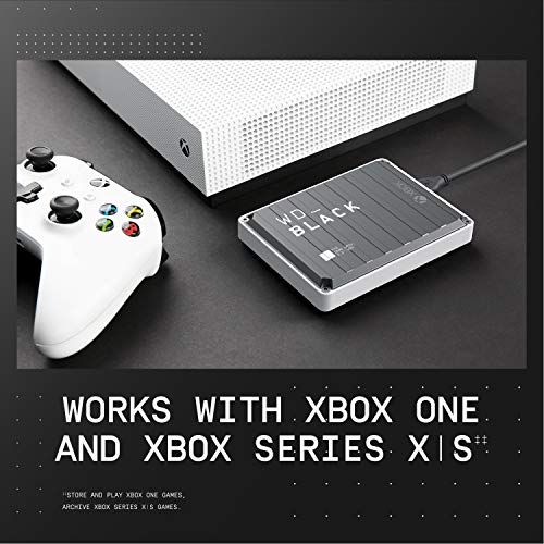 WD_BLACK 5TB P10 Game Drive, Portable External Hard Drive, Works with Playstation, Xbox, & PC - WDBA3A0050BBK-WESN