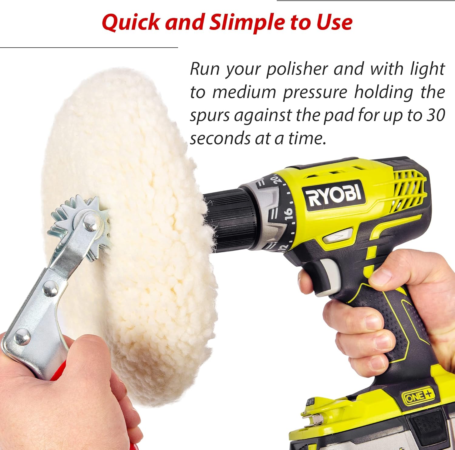 CANOPUS Polishing Pad Cleaner, Spur Tool for Revitalizing Polisher Compound Pads, Buffing Pads and Bonnets, Buffing Pad Cleaner, Bonnet Cleaning Tool