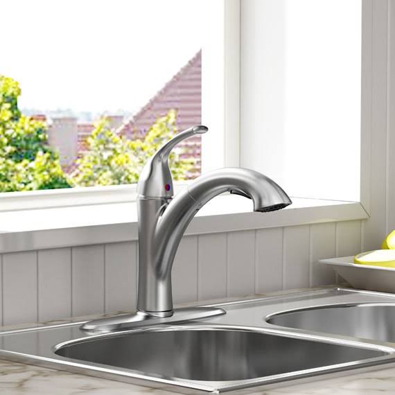 American Standard 4433.100.002 Quince Pull-Out Kitchen Faucet, Chrome