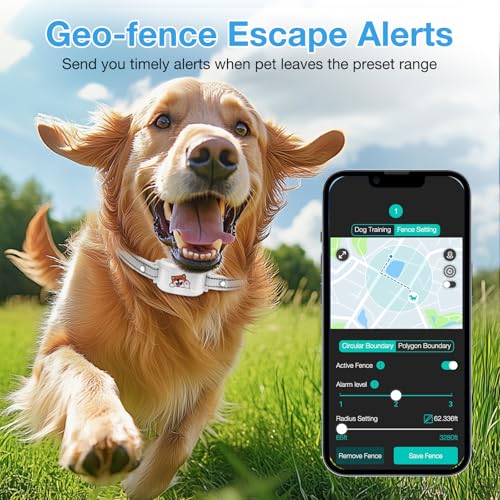 GPS Wireless Dog Electronic Fence & Dog Training Collar, Fence with GPS Tracker