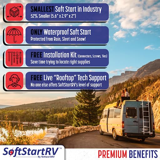 SoftStartRV Soft Start for RV Air Conditioner, RV AC Soft Start Kit for Air Conditioner, Easy Start Even with a Small Generator, 100% Waterproof