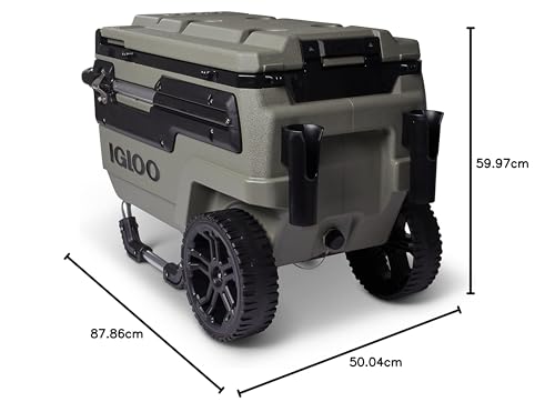 Igloo Trailmate Journey 70Qt Wheeled Cooler, Insulated Hard Shell Ice Chest