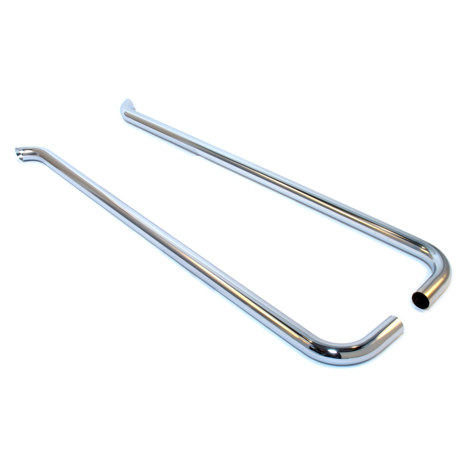 Patriot Exhaust H1270 Chrome Slant Style Lake Pipe Side Exhaust