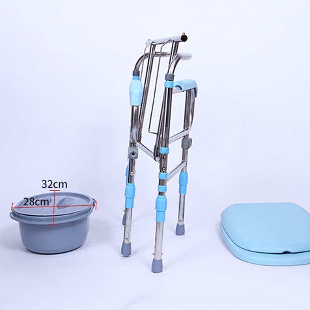 KOHARA Shower Chair for Disabled Toilet Safety Frame Bedside Commode Chair Bathroom Safety Frame Toilet Seat for Elderly Disabled Handicapped