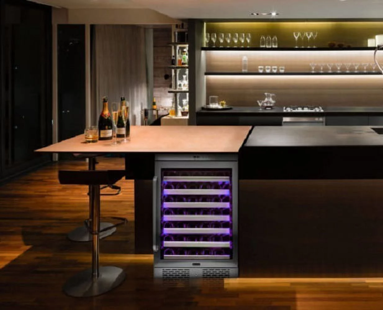 Whynter BWR-545XS Elite Spectrum Lightshow 54 Bottle Stainless Steel 24 inch