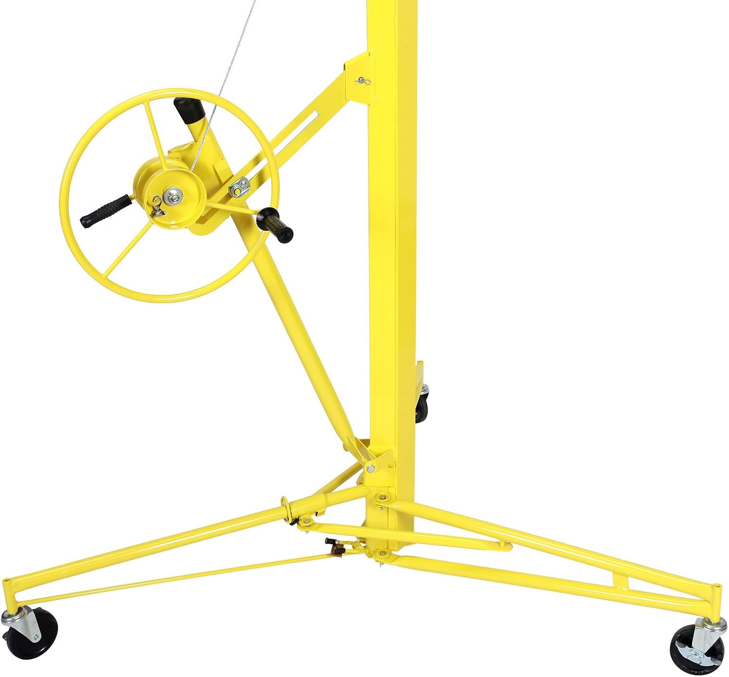 Drywall Lift Rolling Panel Hoist Jack Lifter Construction Caster Wheels Lockable Tool (16FT)