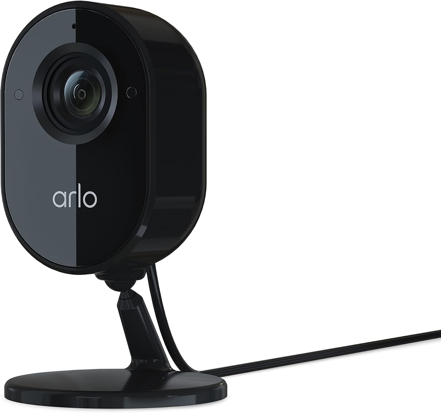 Arlo Essential Indoor Camera - 1080p Video with Privacy Shield, Plug-in, Night Vision, 2-Way Audio, Siren, Direct to WiFi No Hub Needed