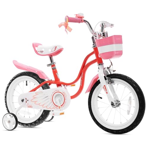 Royalbaby Princess Girls Kids Bike 12 14 16 18 20 Inch Children Bicycle with Basket for Age 3-12 Years