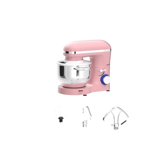 Aucma Stand Mixer,6.5-QT 660W 6-Speed Tilt-Head Food Mixer, Kitchen Electric Mixer with Dough Hook, Wire Whip & Beater (6.5QT, Black)