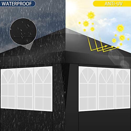 COBIZI Canopy 10x20 Pop Up Canopy Tent with 6 Sidewalls Party Tents for Parties Weddings Backyard Waterproof Canopy Outdoor Commercial Canopy Event