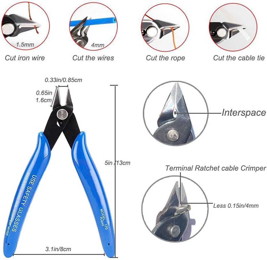 42 Pcs Terminal Ejector kit with Wire Cutter, Maerd Electrical Pin Removal Tool Kit for Car