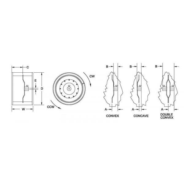 Rheem 70-18631-01 Blower Wheel