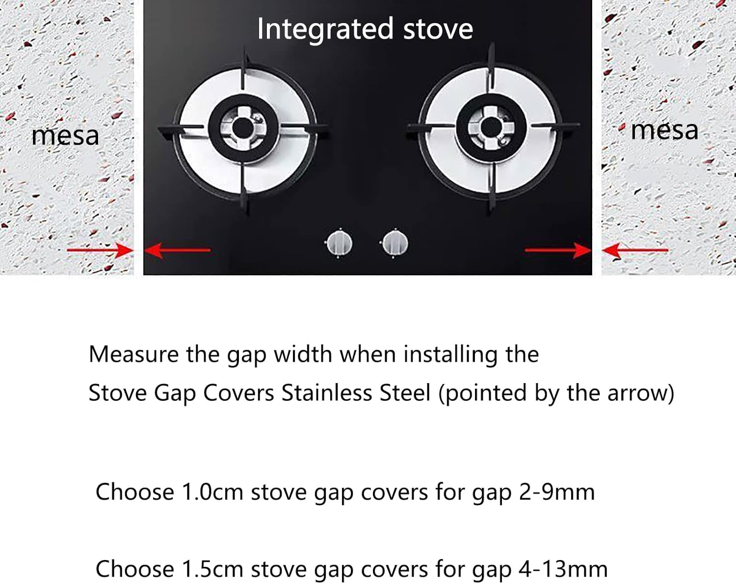 Stove Gap Covers Stainless Steel-Will Not Melt and Burn Like Silicone Covers Can,Heat Resistant and Easy to Clean