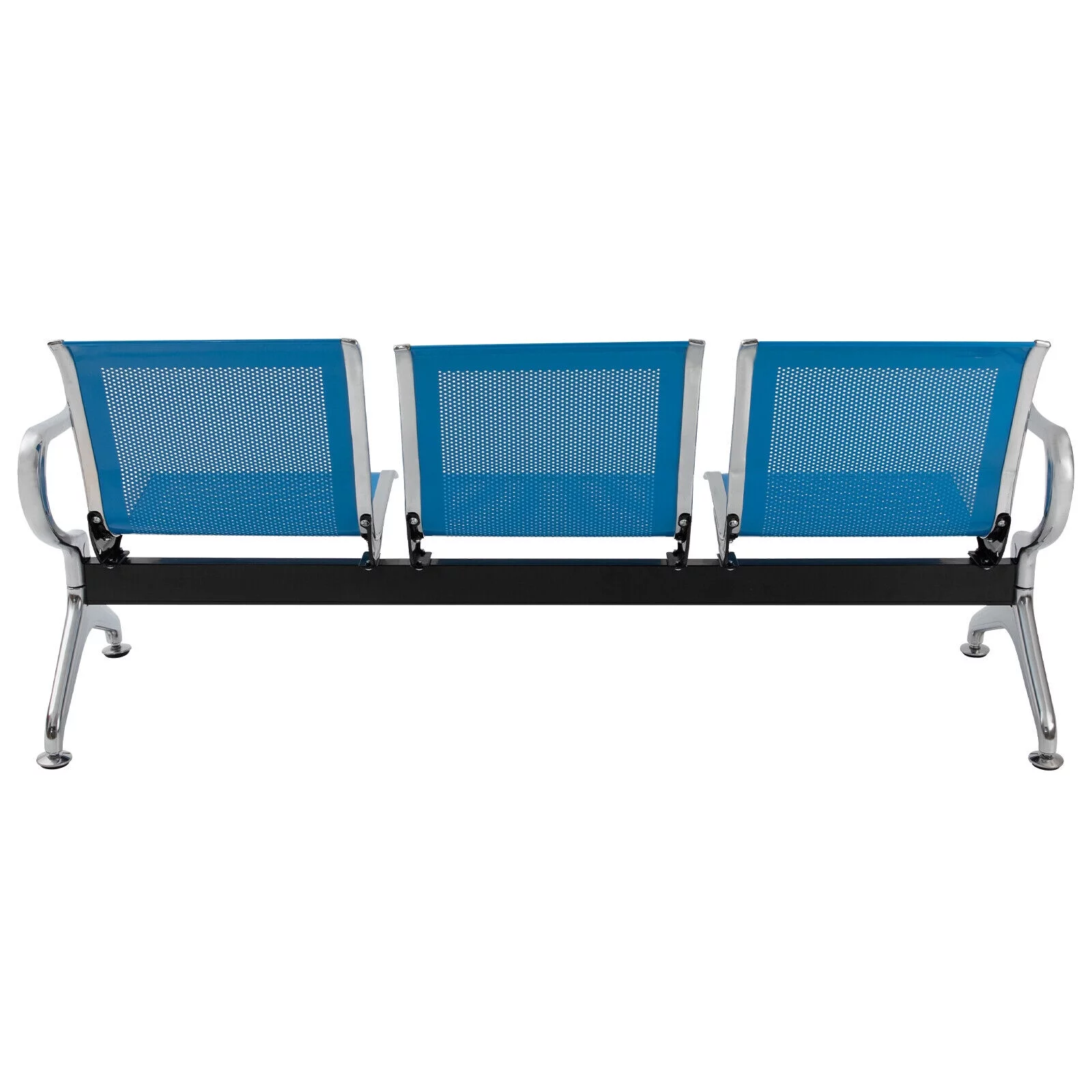 TFCFL Modern 3 Seat Office Reception Chair Waiting Room Visitor Guest Sofa Seat w/ Arm