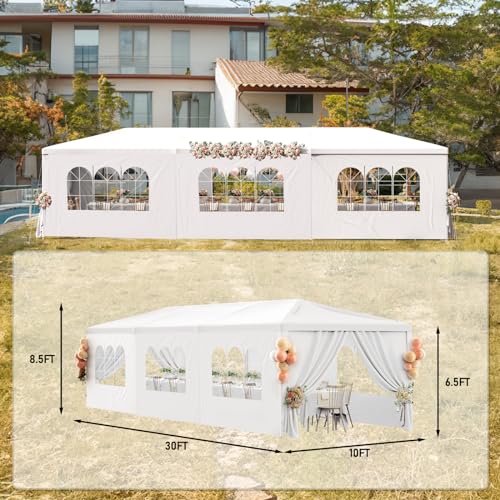 Outdoor Party Tent 10x30 Black Tents for Parties