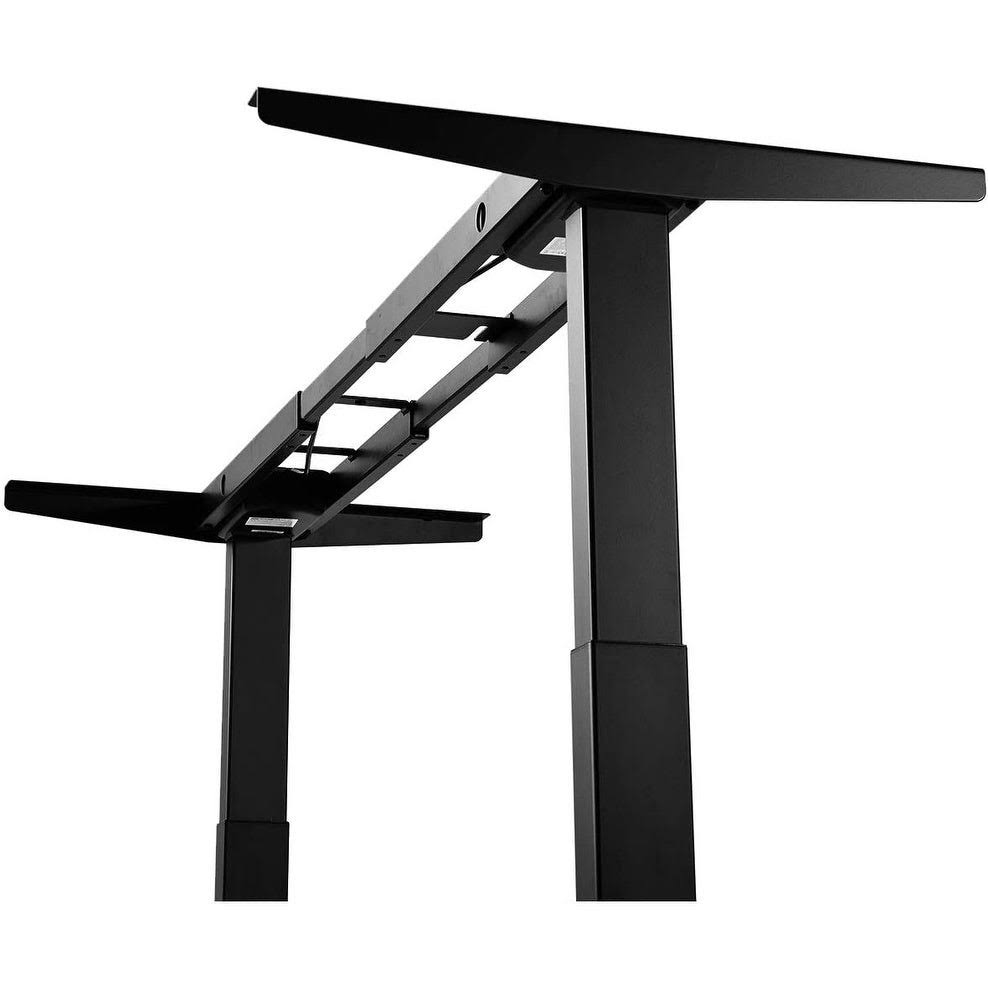 Height Adjustable Standing Desk Electric Dual Motor Black - Brushed