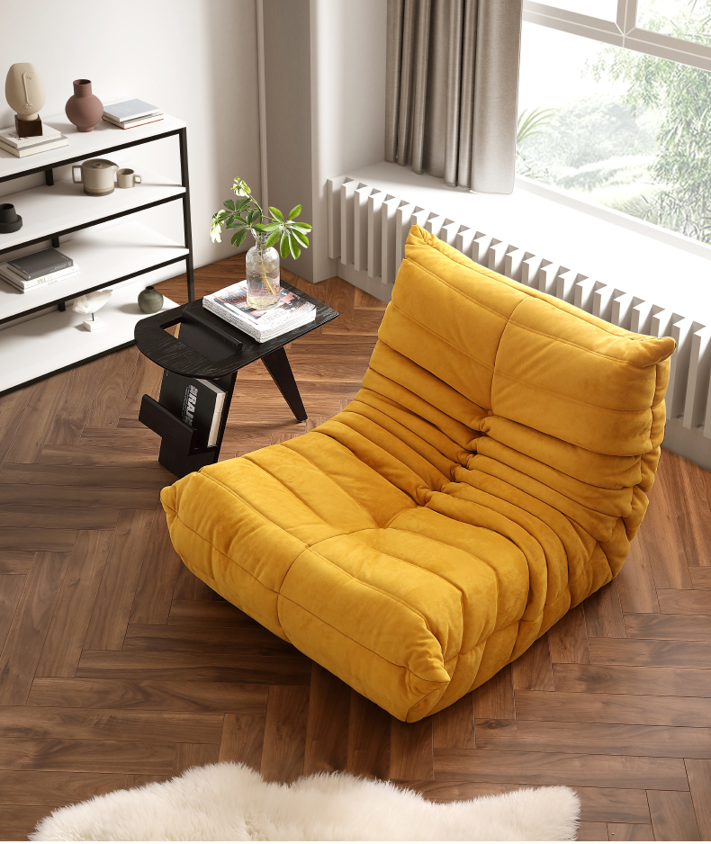 Freehand space TOGO single lounge chair Nordic minimalist designer modern minimalist caterpillar lazy sofa