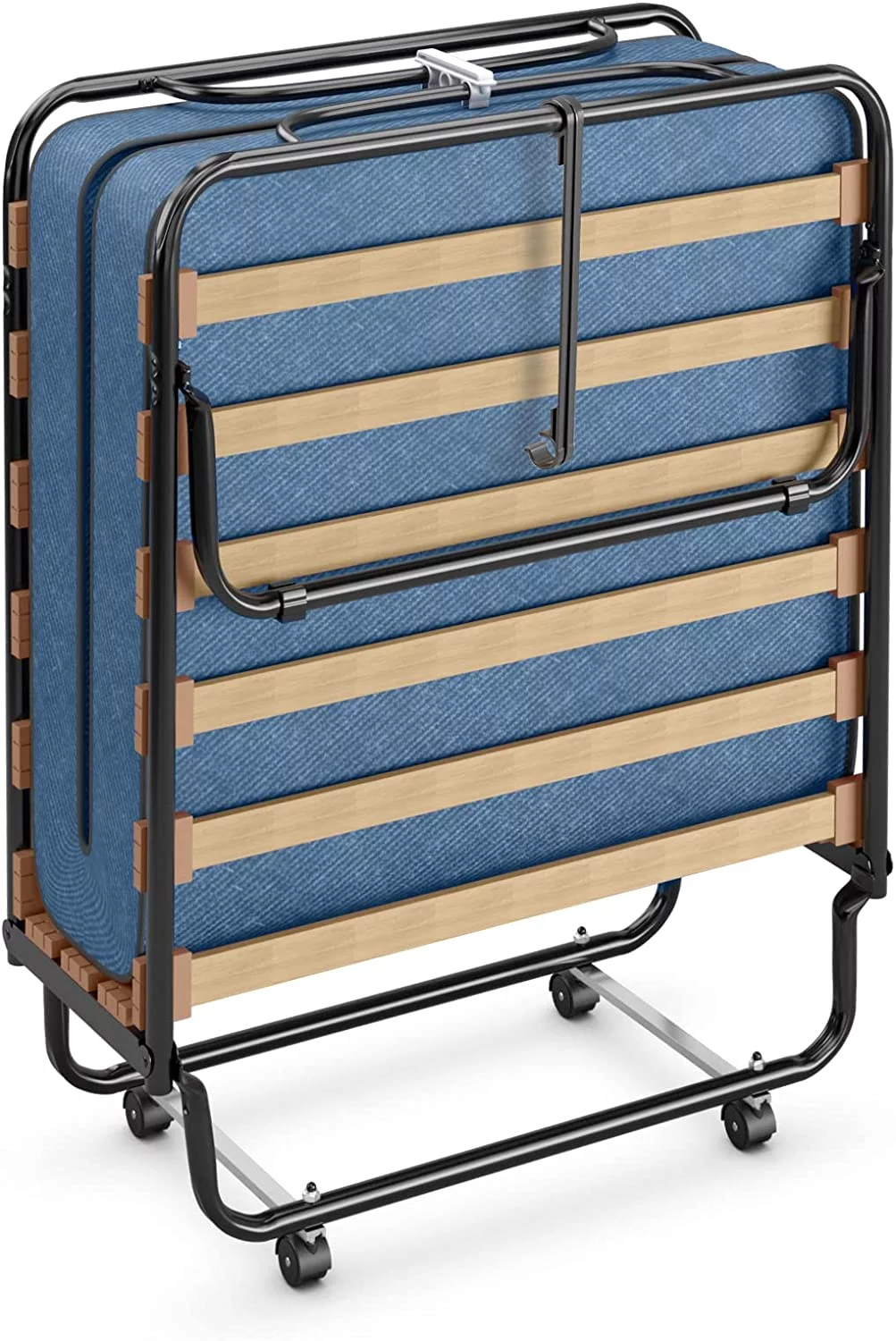 Folding Bed with Mattress for Adults  Rollaway Guest  w/Memory Foam Mattress &amp