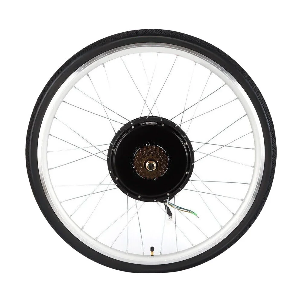 Miduo 28'' Electric Bicycle Conversion Rear Wheel Kit Bike Motor w/LCD 48V 1000W