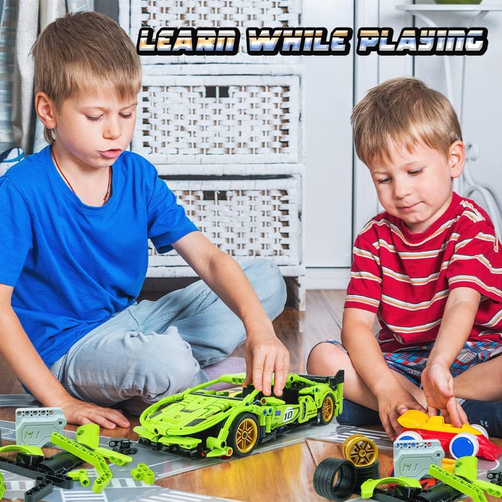 VodeDrge STEM Building Toys for Kids, Car Model Toys for Boys 8-12, Toys for 6 Years Old Boys, Erector Set for Boys Age 6-12