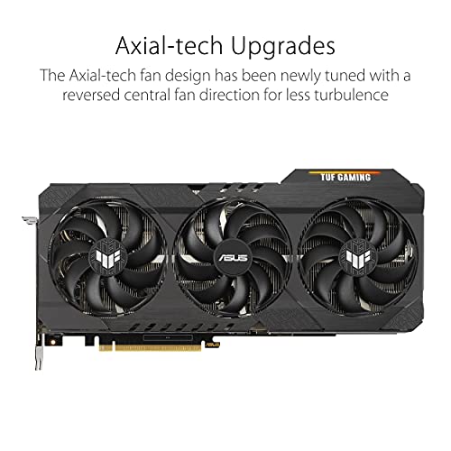ASUS TUF Gaming NVIDIA GeForce RTX 3080 Ti OC Edition Graphics Card (PCIe 4.0, 12GB GDDR6X, HDMI 2.1, DisplayPort 1.4a, Dual Ball Fan Bearings