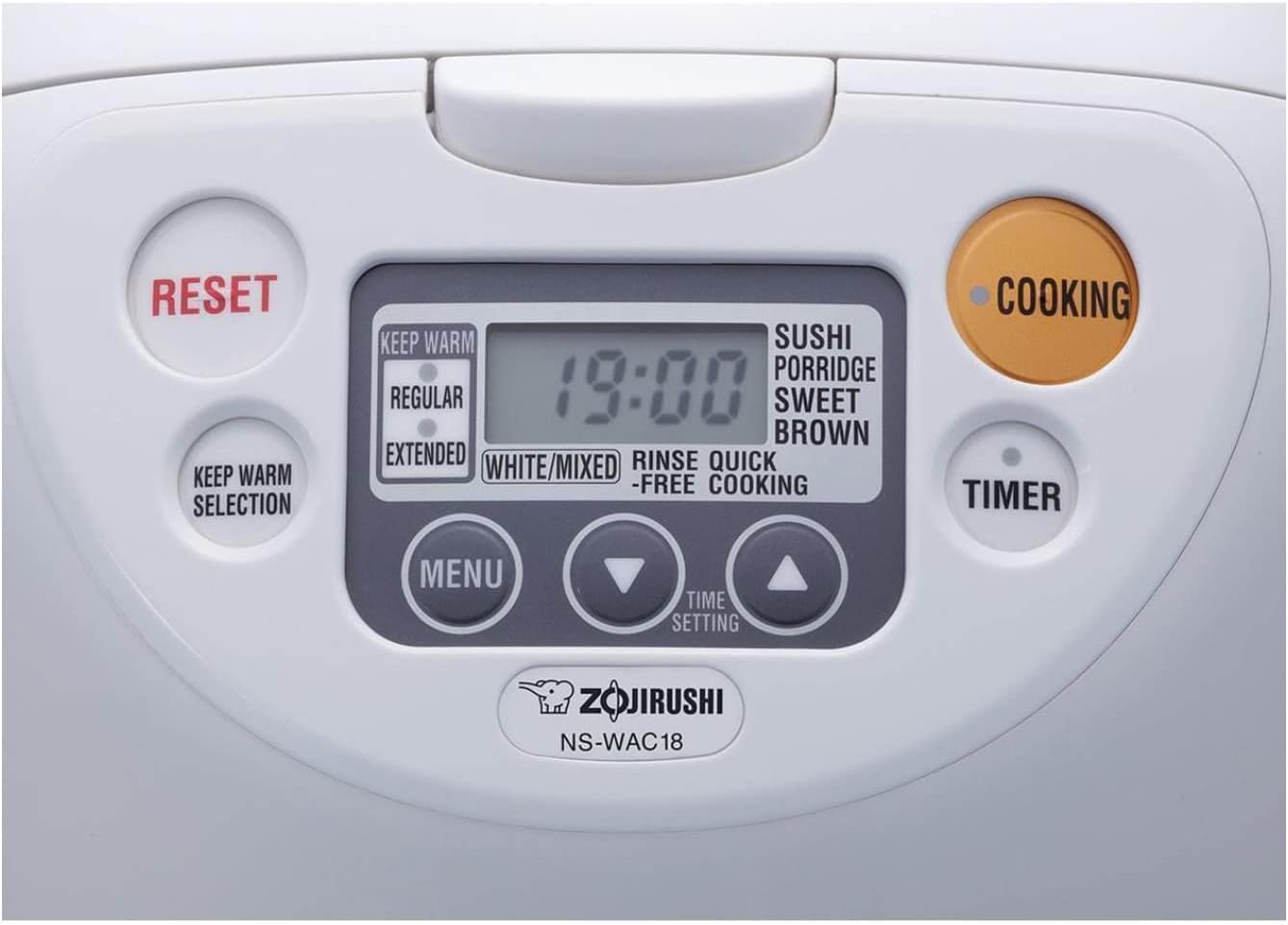 Zojirushi NS-WAC18-WD 10-Cup (Uncooked) Micom Rice Cooker and Warmer Bundle with Rice Container Bin (2 Items)