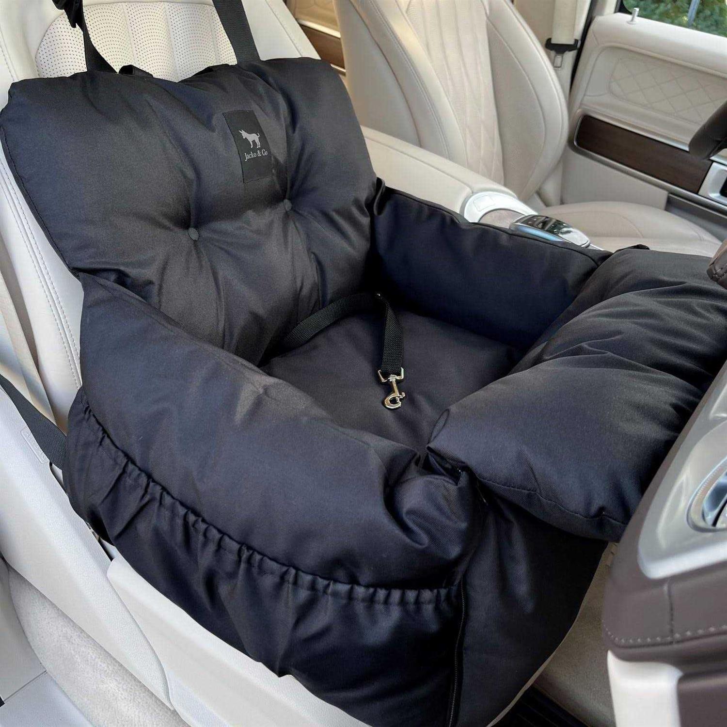 JACKO &amp; CO Premium Dog Car Seat &amp; Booster Seat for Small &amp; Medium Pets Under 35lbs - Pet Supplies online store