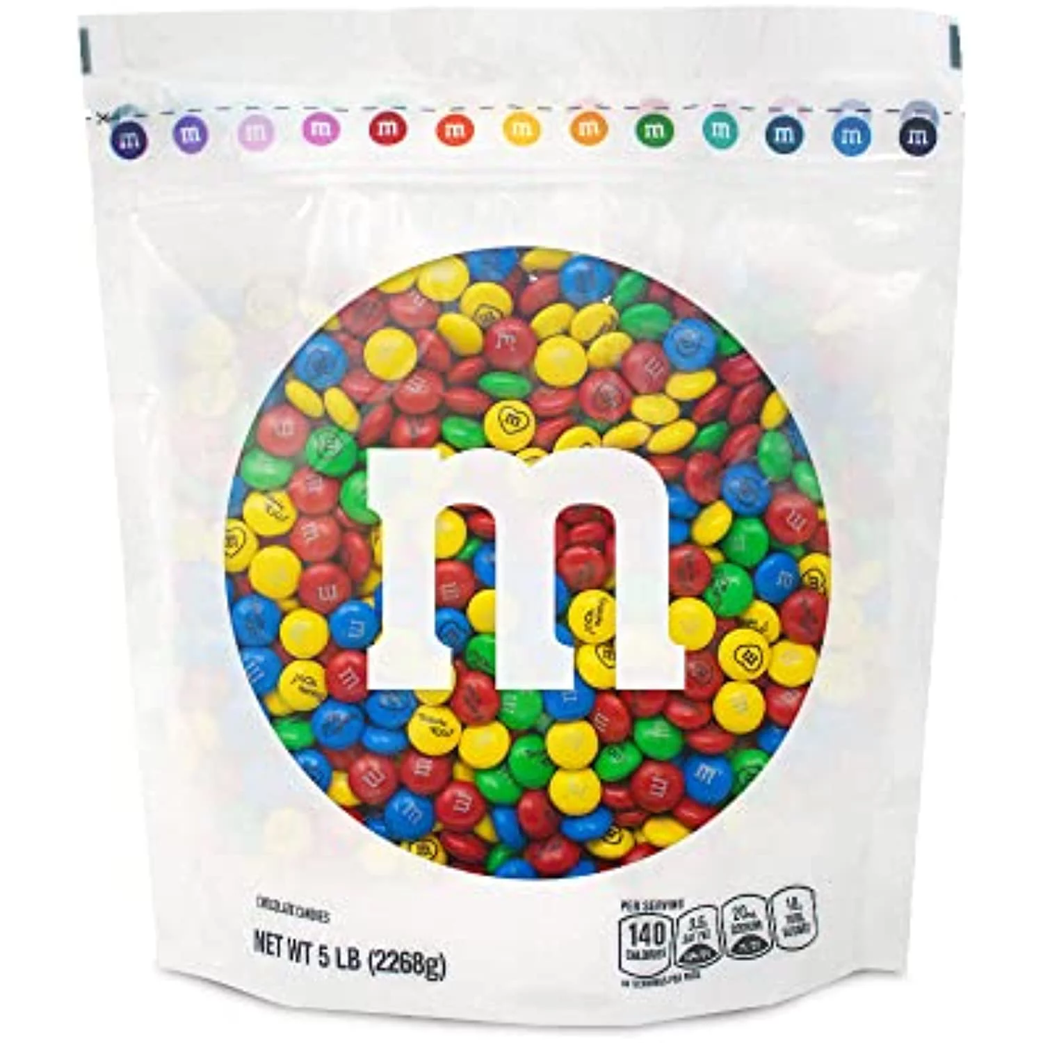 M&Ms Pre-Designed Thank You Milk Chocolate Candy - 5Lbs Of Bulk Candy In Resealable Pack For Thank You Gifts, Candy Buffet, Party Favors