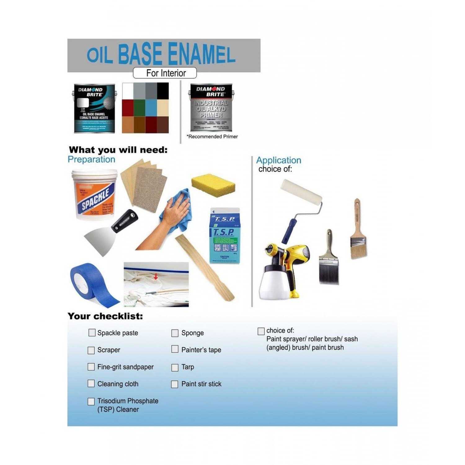Diamond Brite 5 Gal Oil Base All Purpose Enamel Paint - Shop Hardware Tools Online Store