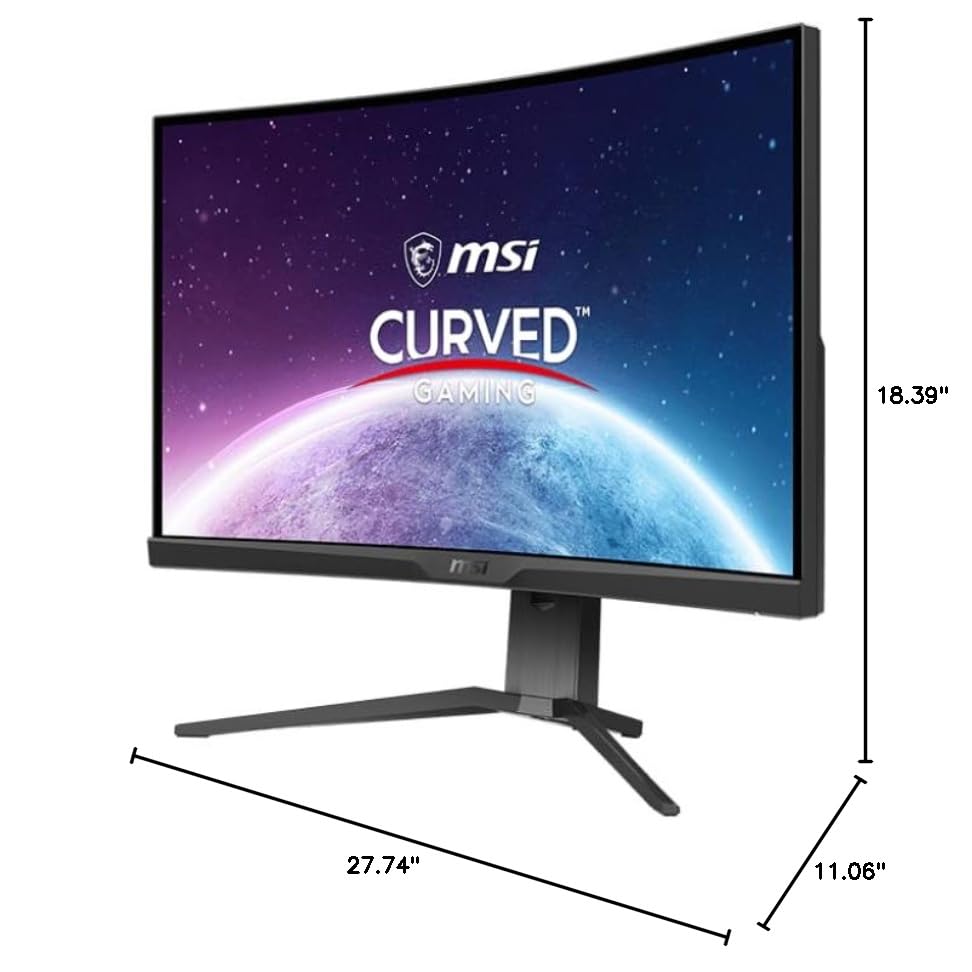 MSI MAG 325CQRXF E2 31.5-inch 2560 x 1440 (WQHD) Computer Monitor, 240Hz, Adaptive-Synch, HDMI, Display Port, VGA Port, VESA Mountable, Tilt