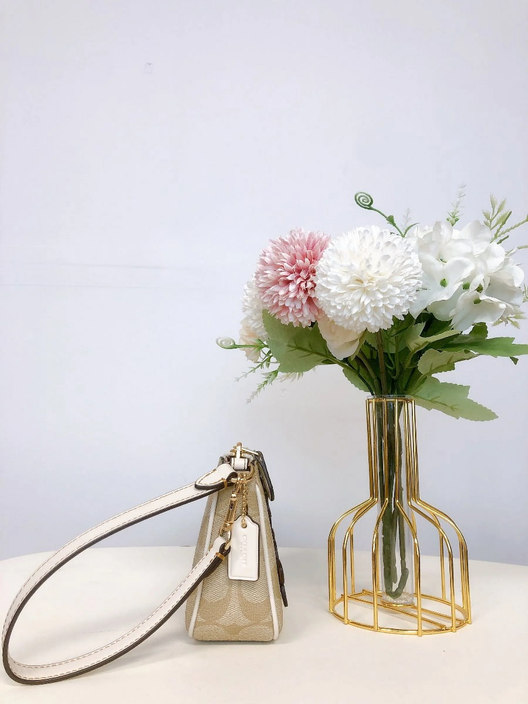 Coach CH619 Nolita 19 In Signature Canvas With Floral Applique IN Light Khaki Multi