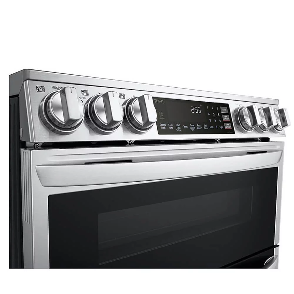Lg Ltel7337 7.3 Cu. Ft. Printproof Black Stainless Steel Slide-In Electric Range -