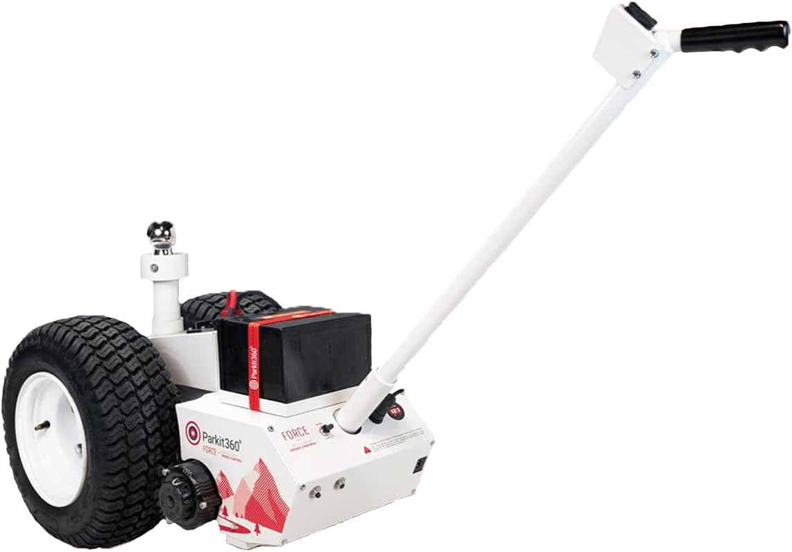 Parkit360 5K B2 Battery Powered Trailer Dolly Utility Dolly for Easy Pulling with 2 Hitch Balls Included, Great for Camper, Cargo, and Boat Trailers