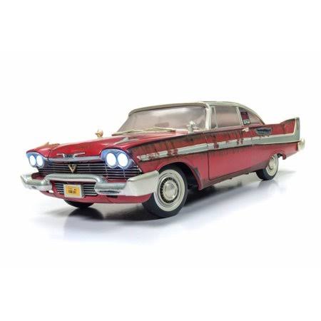 1958 Plymouth Fury, Red w/ Rust - Auto World AWSS119 - 1/18 Scale Diecast Model Toy Car
