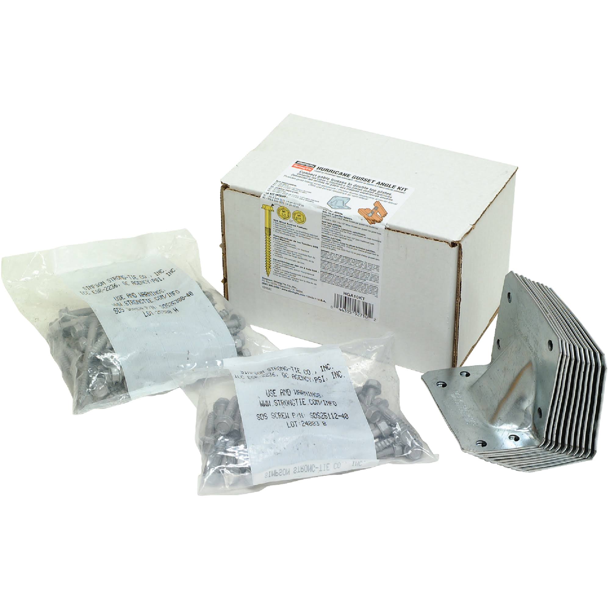 Simpson Strong-Tie HGA10KT Gusset Angle Hurricane Tie Kit