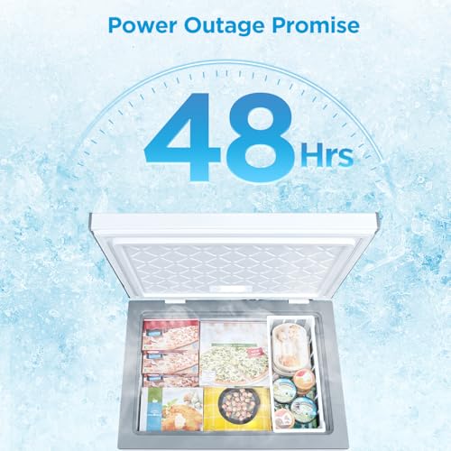Midea MERC04C4BAWW 3.5 Cubic Feet Chest Freezer, Cu.ft-Convertible, White