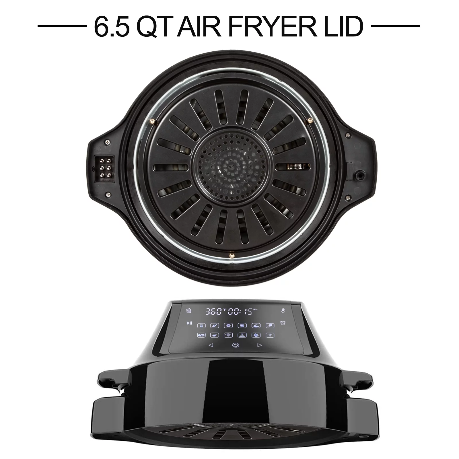 EUROTO Best Air Fryer Pressure Cooker Slow Cooker Air Frying Steamed Dehydrate with 6.5 Qt