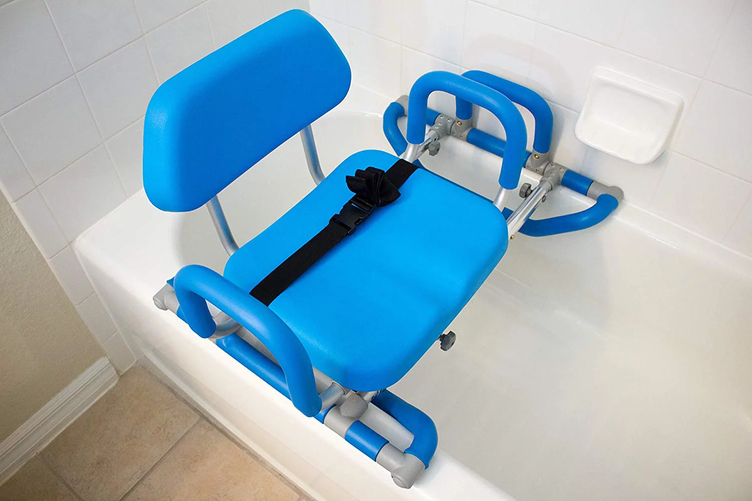 Platinum Health HydroSlide Bath and Shower Chair with Padded Swivel Seat