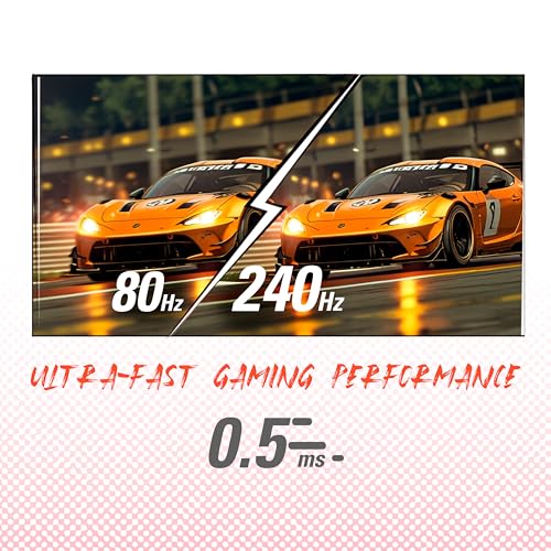 AOC C27G2Z 27" Curved Frameless Ultra-Fast Gaming Monitor, FHD 1080p, 0.5ms 240Hz, FreeSync, 2x HDMI 2.0, 1x Display Port, Height Adjustable