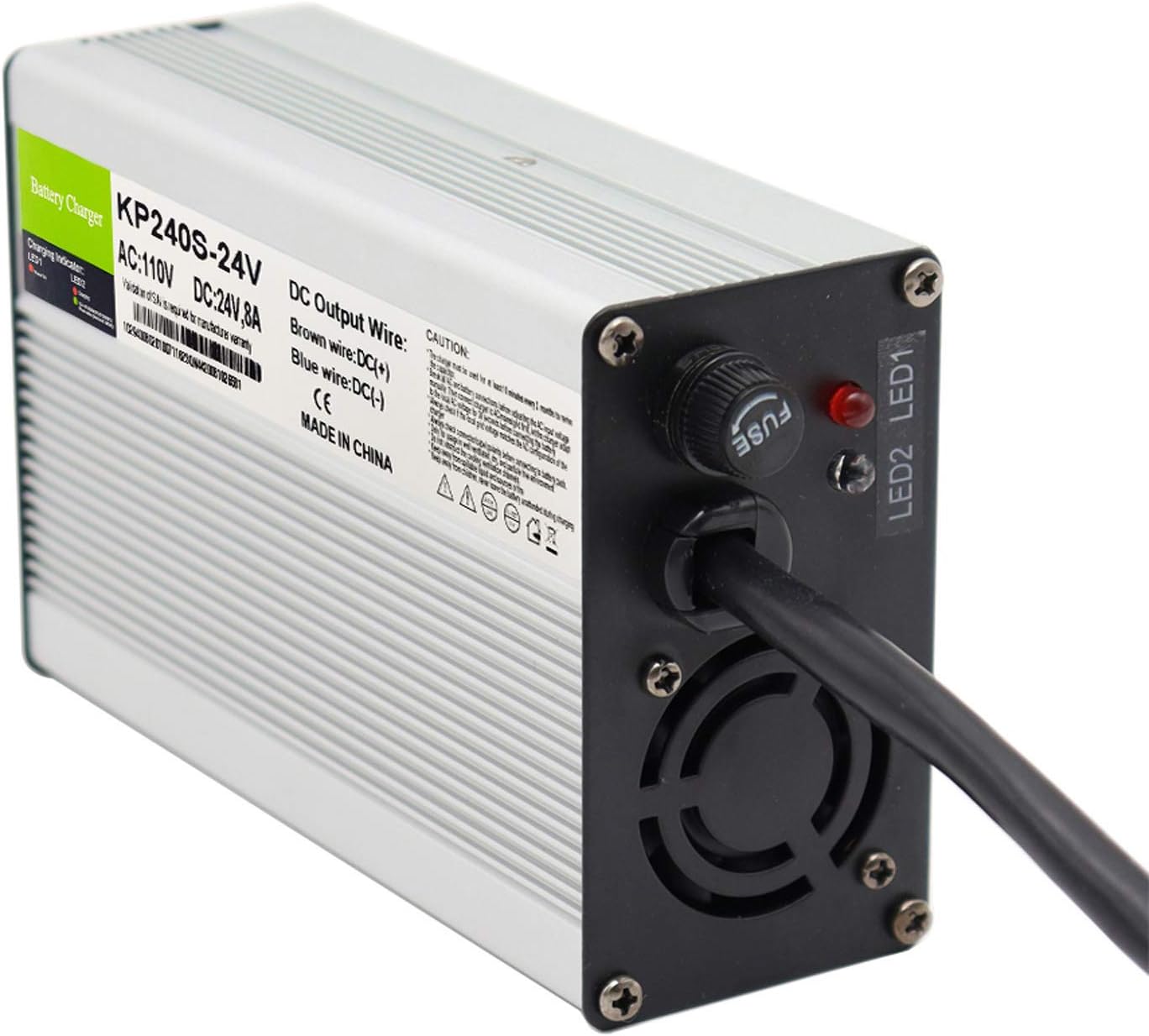 24V 8A Lead Acid Battery Charger with 3-Pin XLR Connector for Jazzy 1450, invacare tdx 3, Invacare Pronto M51, Sunrise Medical, Quickie