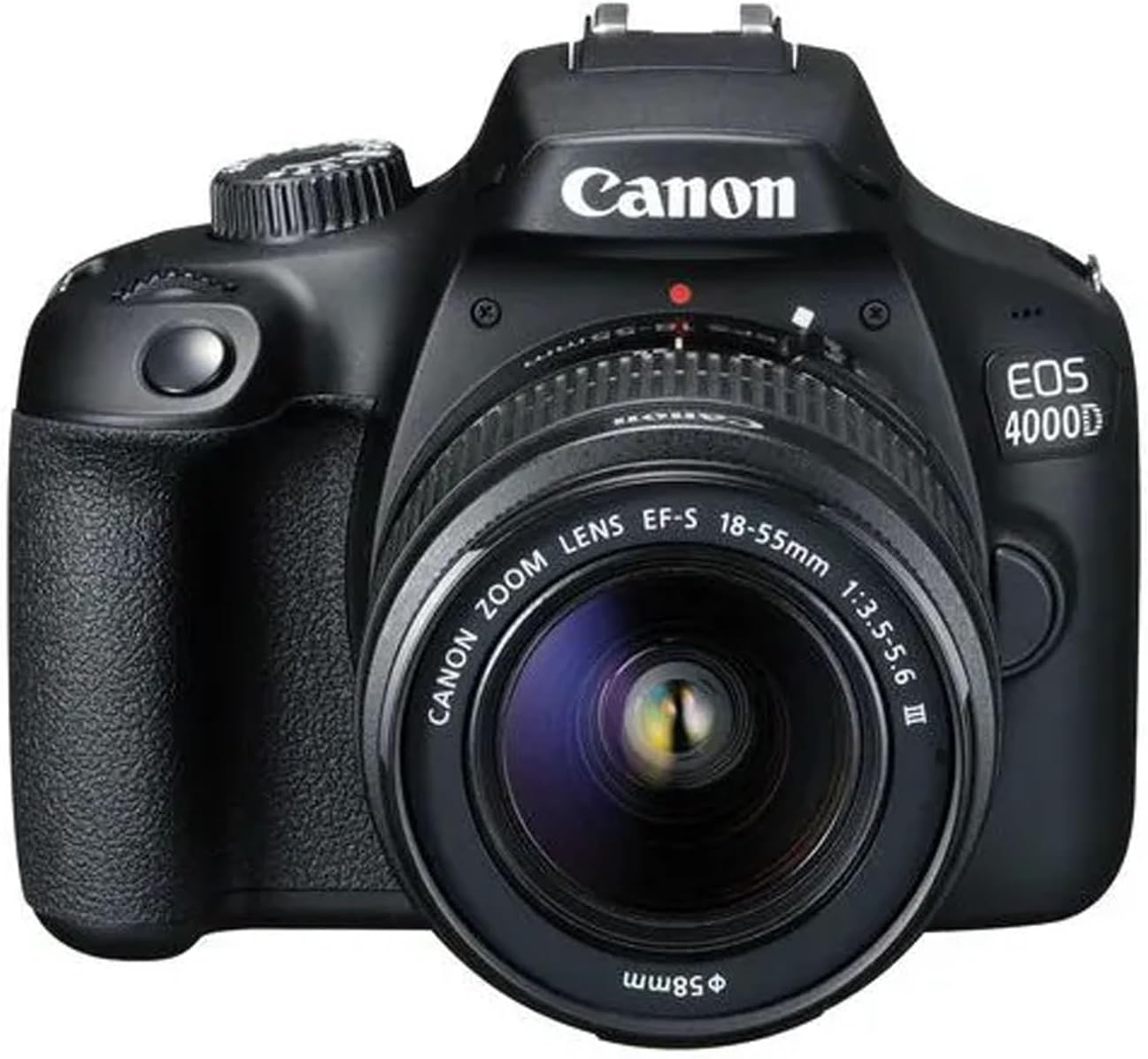 Canon EOS 4000D / Rebel T100 DSLR Camera with Canon EF-S 18-55mm F/3.5-5.6 DC III Zoom