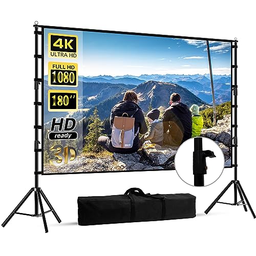 150 180 inch Projector Screen With Stand,HUANYINGBJB Outside Projection Screen