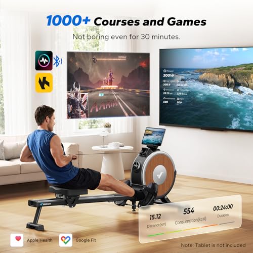 MERACH Rowing Machines for Home, Magnetic Rowing Machine with 16 Levels, Rower Machine of Quiet Resistance