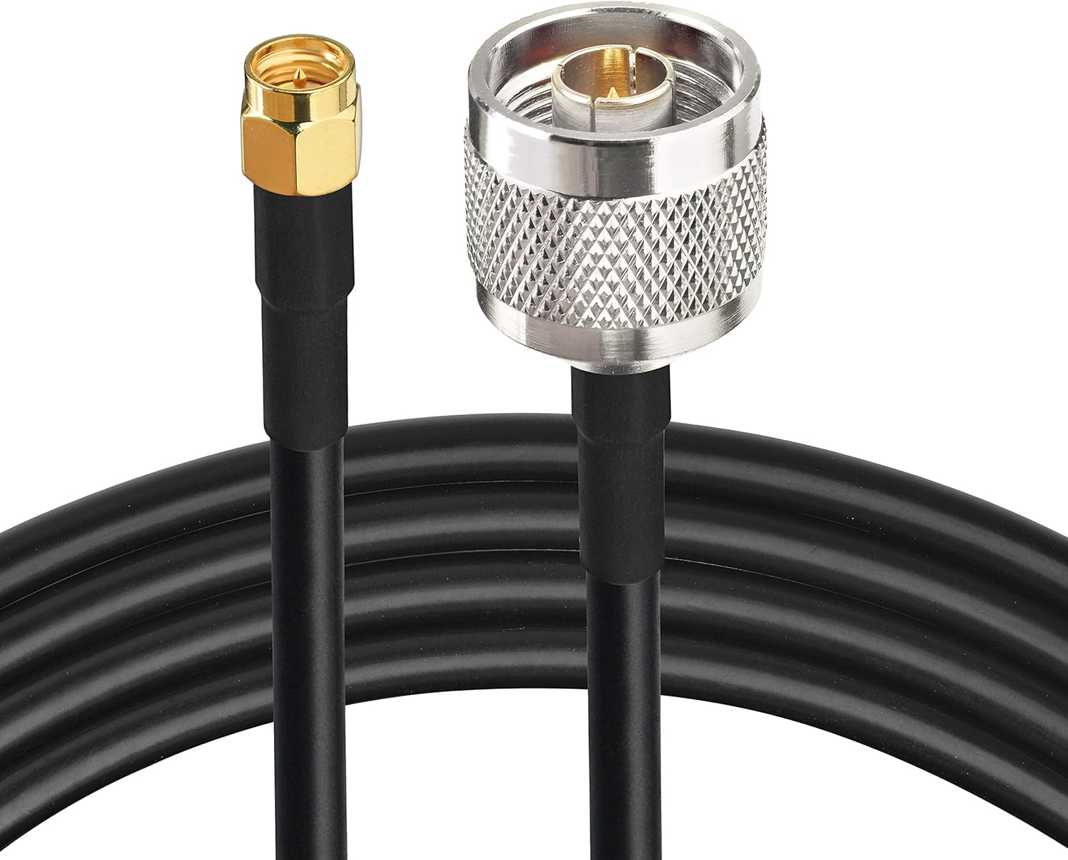 Wlaniot Low Loss N Male to SMA Male with Weatherproof Connectors RG58 Cable（25feet,7.5M） for Celling Antenna Pack of 2