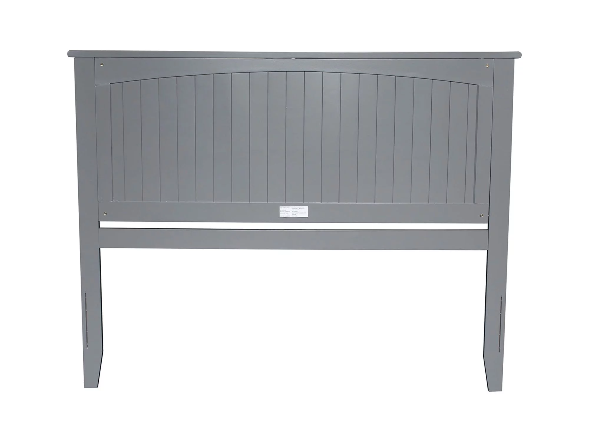 AFI Nantucket Queen Wood Panel Headboard with Device Charger in Gray - Radiant Selections