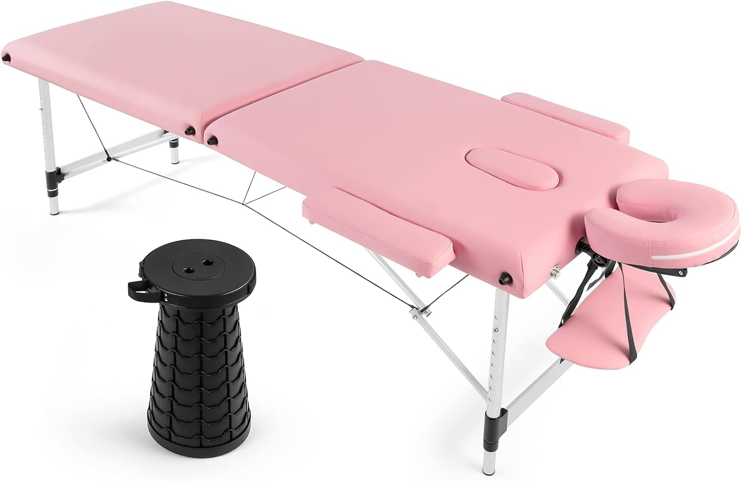 Artist hand Massage Table Massage Tables Portable Lash Bed 84 Facial Bed Height,Adjustable with Removable Armrest, Aluminum Frame