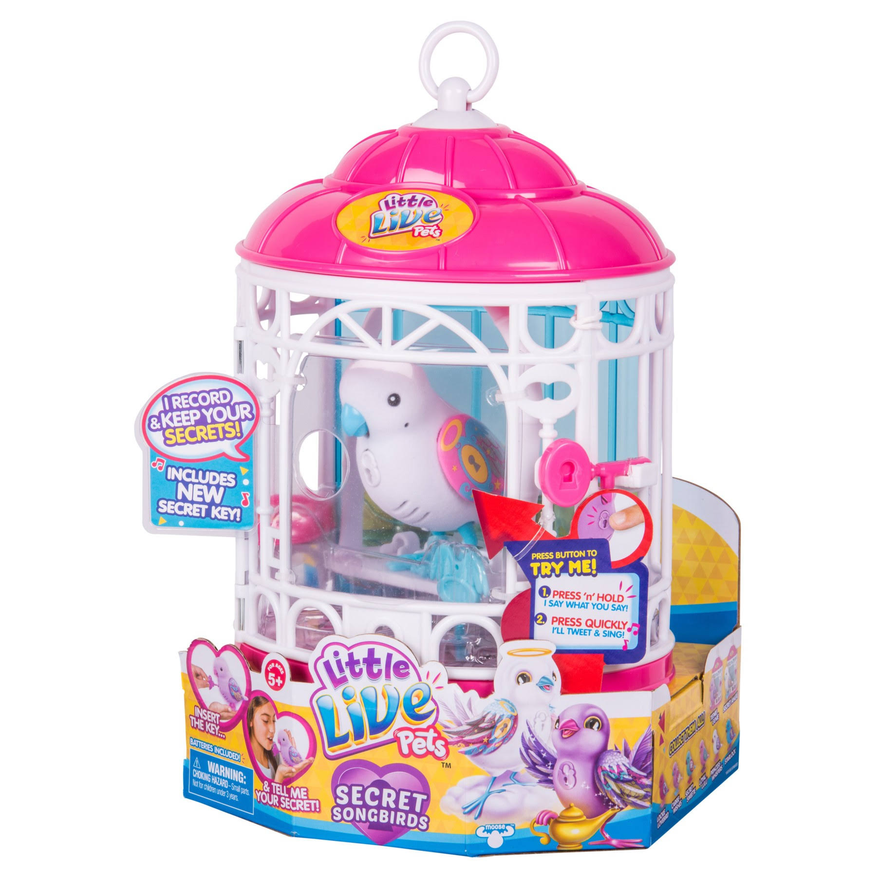 Little Live Pets Bird with Cage - Secret Angie