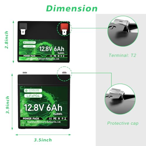 12V 100Ah LiFePO4 Lithium Battery, Mini Deep Cycle Rechargeable LiFePO4 Battery, Max.15000 Cycles Built in 100A BMS for RV, Trolling Motor, Camping